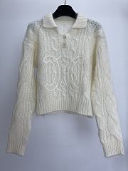 Celine new knitted fir in white - 1