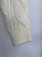 Celine new knitted fir in white - 3
