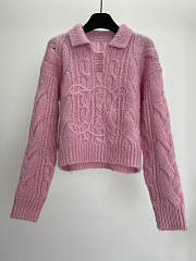 Celine new knitted fir in pink - 1