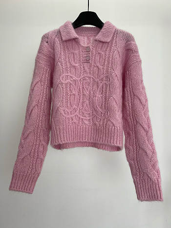 Celine new knitted fir in pink