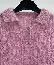 Celine new knitted fir in pink - 2