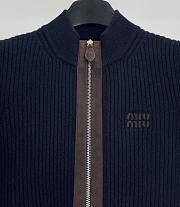Miumiu knitted cardigan navy blue - 5