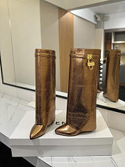 Givenchy Shark Lock Boots In Gold - 2
