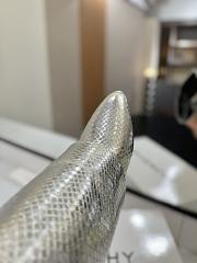 Givenchy Shark Lock Boots In Silver - 5