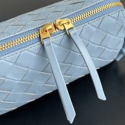 Bottega Veneta Concert Pouch Intrecciato nappa leather blue - 5
