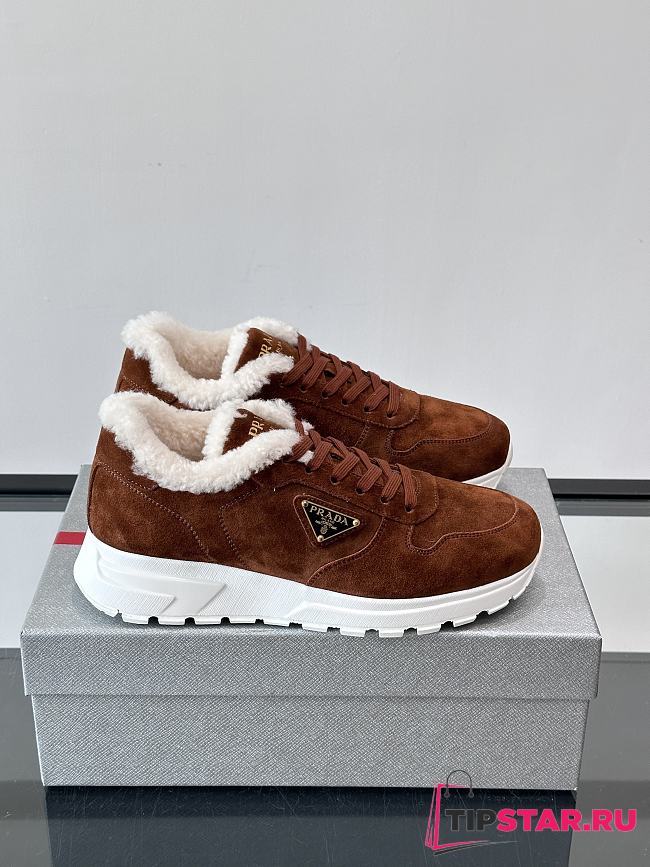 Prada velvet suede sneakers 03 - 1
