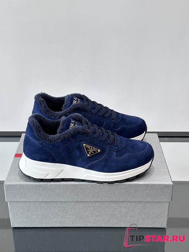 Prada velvet suede sneakers 01 - 1
