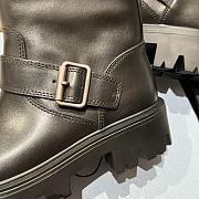 Prada 5fw buckle slip-on platform ankle boots black - 4