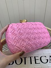 Bottega Veneta Knot Padded Intreccio Pink - 6