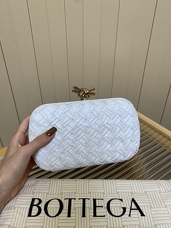 Bottega Veneta Knot Padded Intreccio White