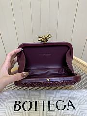 Bottega Veneta Knot Padded Intreccio Burgundy - 6