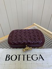 Bottega Veneta Knot Padded Intreccio Burgundy - 5