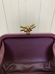 Bottega Veneta Knot Padded Intreccio Burgundy - 4