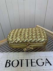 Bottega Veneta Knot Padded Intreccio Gold - 4