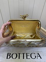Bottega Veneta Knot Padded Intreccio Gold and Silver Gradient - 6