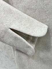 Miumiu Collar Peter Pan Wool Coat Dress White - 3