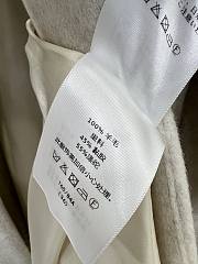 Miumiu Collar Peter Pan Wool Coat Dress White - 2