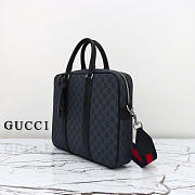 Gucci GG Black medium briefcase in black Supreme - 6