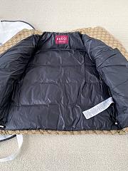 Gucci Jacquard Belt Down Canvas Bomber Jacket - 6