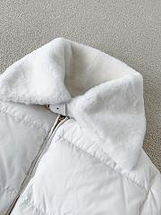 Fendi Wool Collar Ski Down Jacket White - 5
