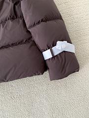 Fendi Wool Collar Ski Down Jacket Burgundy - 6