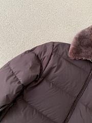 Fendi Wool Collar Ski Down Jacket Burgundy - 5
