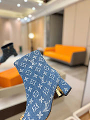 Louis Vuitton Denim Ankle Boots 5cm Blue - 4