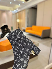 Louis Vuitton Denim Ankle Boots 5cm Black - 3