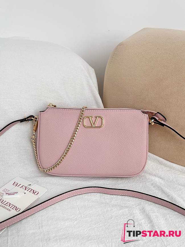 Valentino Garavani Mini VLogo Signature Crossbody Bag Pink - 1