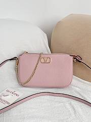 Valentino Garavani Mini VLogo Signature Crossbody Bag Pink - 1