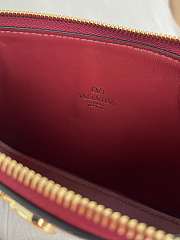 Valentino Garavani Mini VLogo Signature Crossbody Bag Burgundy - 3