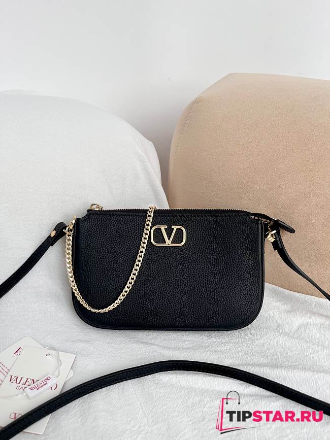 Valentino Garavani Mini VLogo Signature Crossbody Bag Black - 1