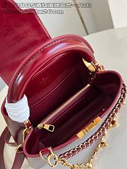 Louis Vuitton Capucines East-West In Burgundy Size 26x14x8 cm - 6