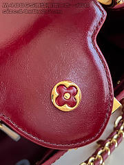 Louis Vuitton Capucines East-West In Burgundy Size 26x14x8 cm - 5