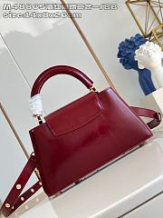 Louis Vuitton Capucines East-West In Burgundy Size 26x14x8 cm - 2