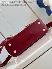 Louis Vuitton Capucines East-West In Burgundy Size 22x12x8 cm - 3
