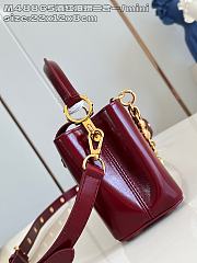 Louis Vuitton Capucines East-West In Burgundy Size 22x12x8 cm - 2
