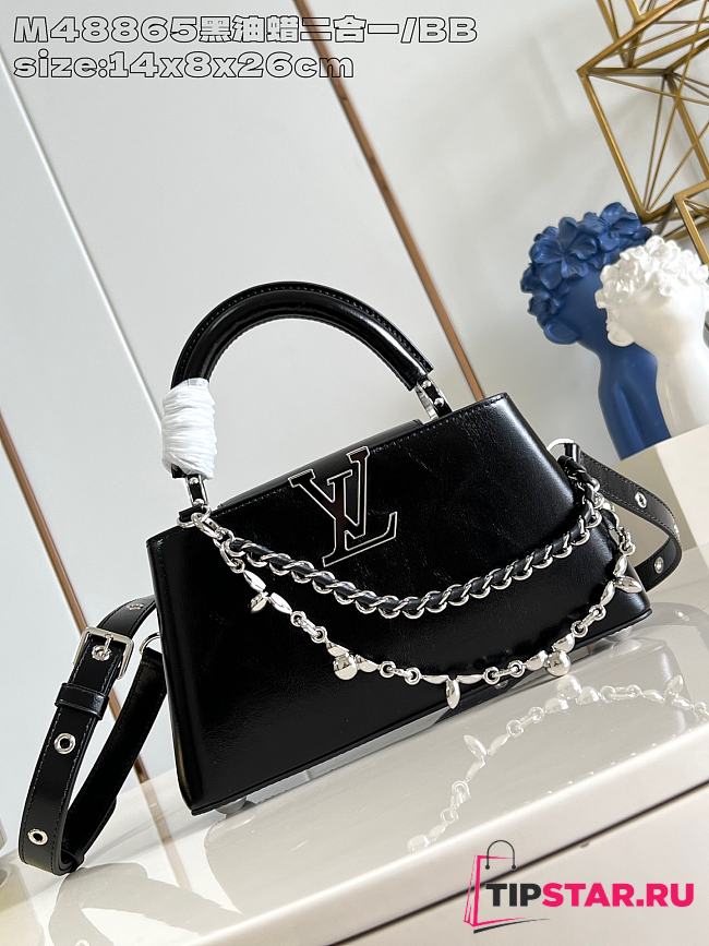 Louis Vuitton Capucines East-West In Black Size 26x14x8 cm - 1