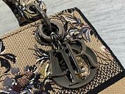 Dior Women Medium Lady D-lite Bag Beige Multicolor - 5