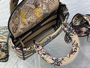 Dior Women Medium Lady D-lite Bag Beige Multicolor - 4