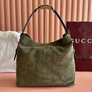 Gucci Women Suede Tote Bag In green Color - 1