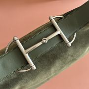 Gucci Women Suede Tote Bag In green Color - 5