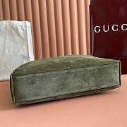 Gucci Women Suede Tote Bag In green Color - 4