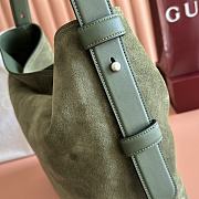 Gucci Women Suede Tote Bag In green Color - 3