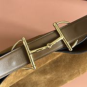 Gucci Women Suede Tote Bag In tan Color - 6