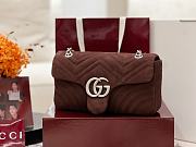 Gucci GG Marmont shoulder bag Dark brown size 26x15x7 cm - 4