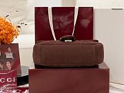 Gucci GG Marmont shoulder bag Dark brown size 26x15x7 cm - 5