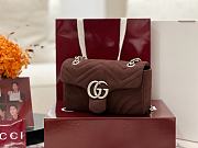 Gucci GG Marmont shoulder bag Dark brown size 23x14x6 cm - 5