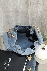 Chanel 25 Medium Hobo Bag In Blue - 6