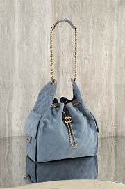 Chanel 25 Medium Hobo Bag In Blue - 4
